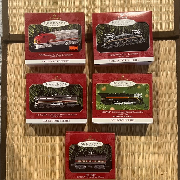 Hallmark Keepsake Die-Cast Lionel Train Ornaments - #2-3-4-6 in series